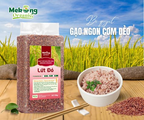 gạo tươi nguyên cám - mekong Organic