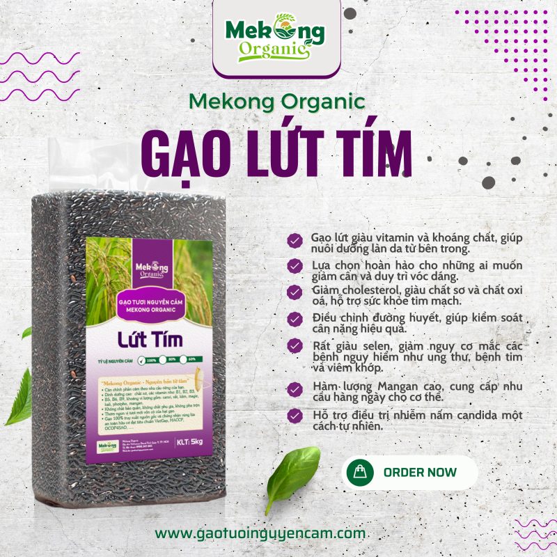 gạo lứt đen dẻo